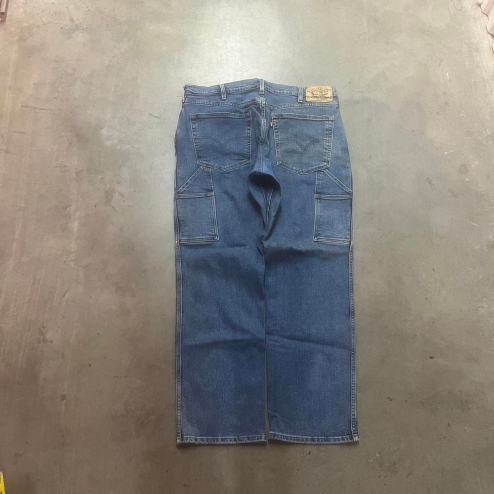 Levi's‎ light wash men workwear jeans carpenter outdoors multi pocket utility 36